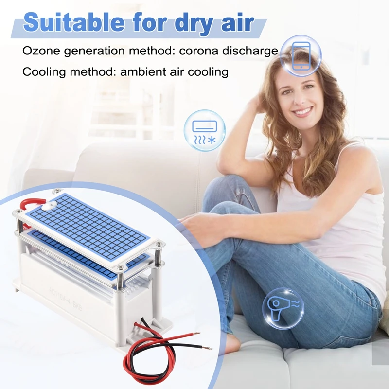 เครื่องกำเนิดไฟฟ้า 110V 60 กรัม/ชม. เครื่องฟอกอากาศแบบพกพา เครื่องทำความสะอาดอากาศ เครื่องผลิตโอโซน เครื่องโอโซนสำหรับบ้าน เครื่องผลิตโอโซน O3 รุ่น A09G