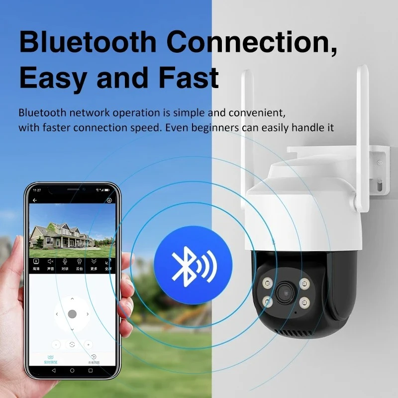 360° Panoramic WiFi Security Camera 1080P HD Indoor Outdoor Wireless IP Cam with Night Vision Motion Detection for HomeO-kam pro