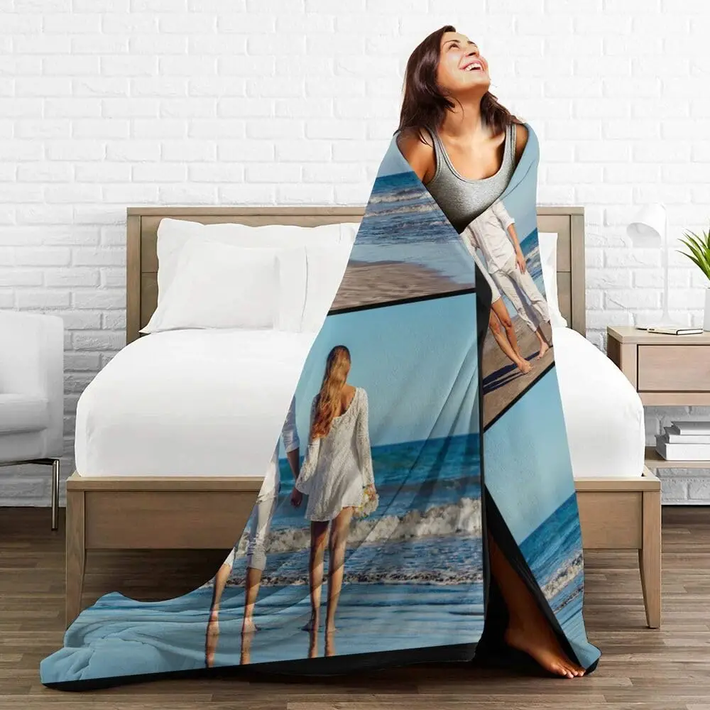 بطانيات مخصصة للآباء مخصصة إضافة نص الصورة اسم الشعار بطانية مخصصة للرجال والنساء والأصدقاء والأب والأم