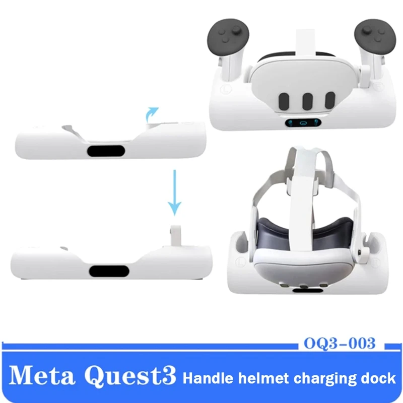 Charging Stand Base For Meta Quest 3 Spare Parts Accessories Helmet Color Light Handle Storage Glasses Holder Display Light