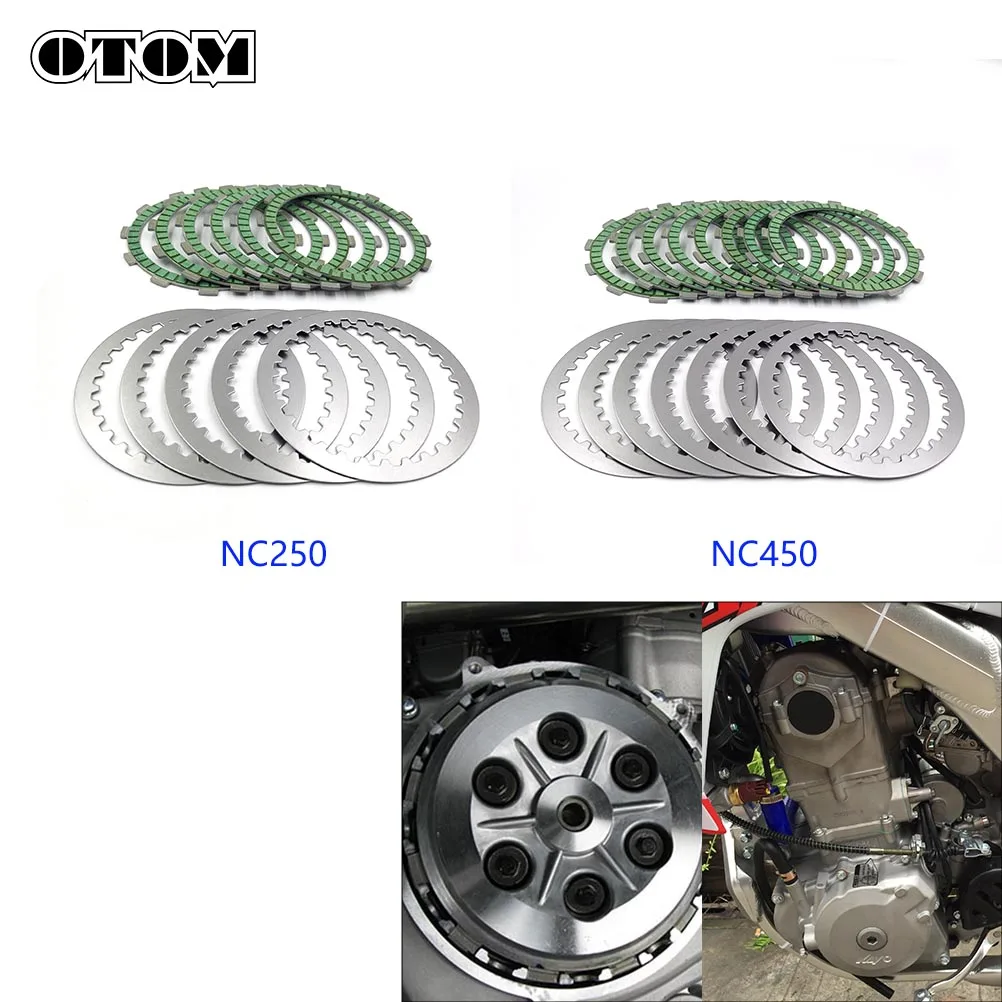 

Motocycle NC250 NC450 Clutch Friction Plates Clutch Steel Disc Set For ZONGSHEN Engine ENDURO MOTOLAND Pit Dirt Bike Accessories