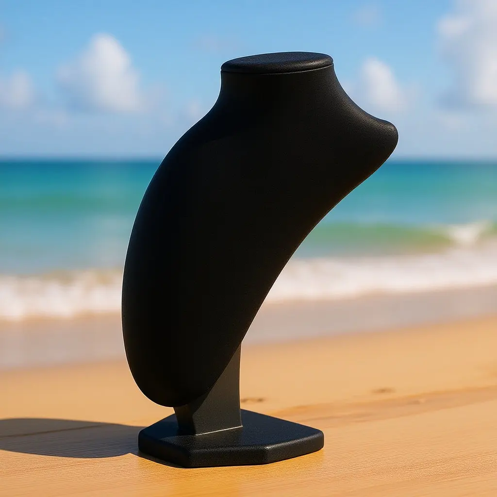 

Black 20cm Jewelry Bust Stand Necklace Display Holder for Chains Organizer Jewelry Storage Mannequin 1pc