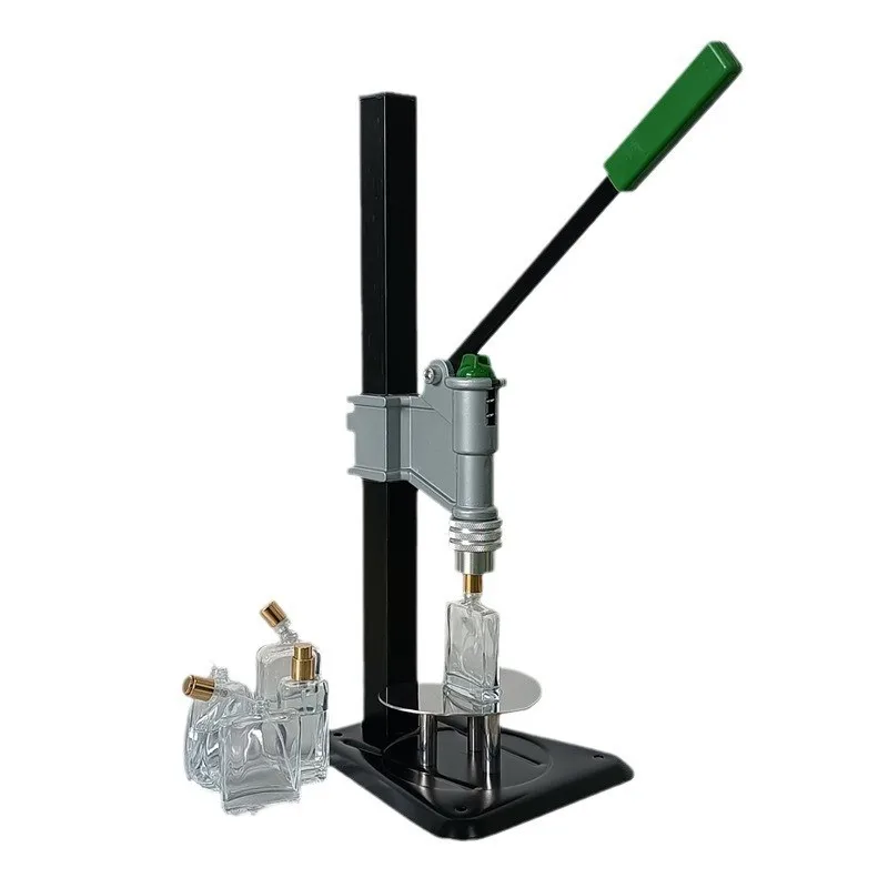 

Съемная настольная ручная машина для укупорки флаконов духов, машина для запечатывания пластиковых байонетных лент, укупорочная машина со средней втулкой