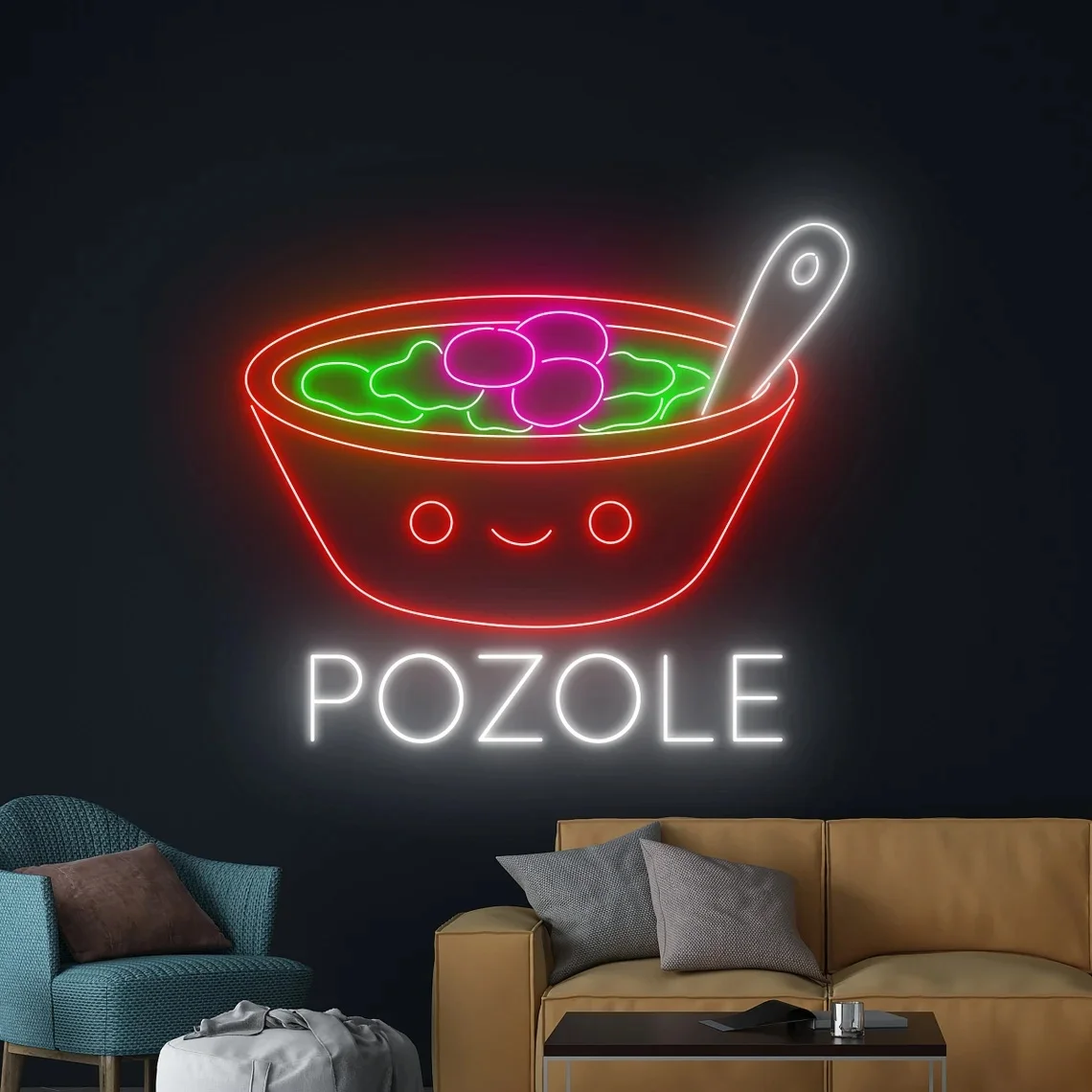 

Неоновая вывеска Pozole, мексиканский ресторан, неоновая вывеска, мексиканская кухня, магазин магазина, Настенный декор, неоновая вывеска