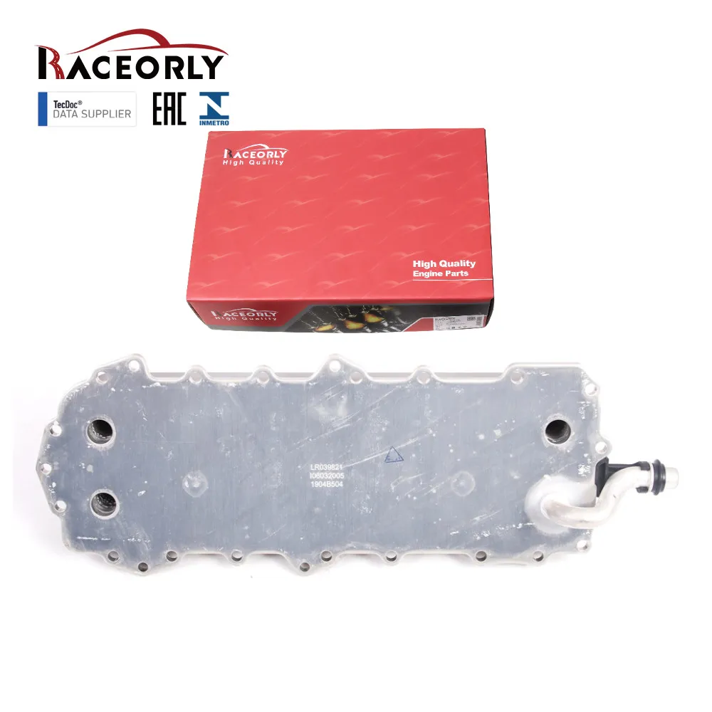 

RACEORLY LR039821 Engine Oil Cooler for Land Rover Range Rover Jaguar 5.0L AJ133