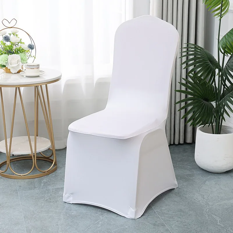 

Stretch Spandex Chair Slipcover Full Elastic Cover for Kitchen Dining Room Wedding Party Banquet Seating Home Use