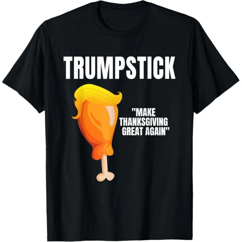 

Men's and Women's Sports and Leisure Fashionable Short Sleeves Make Thanksgiving Great Again Trump Shirt 2024 T-shirt