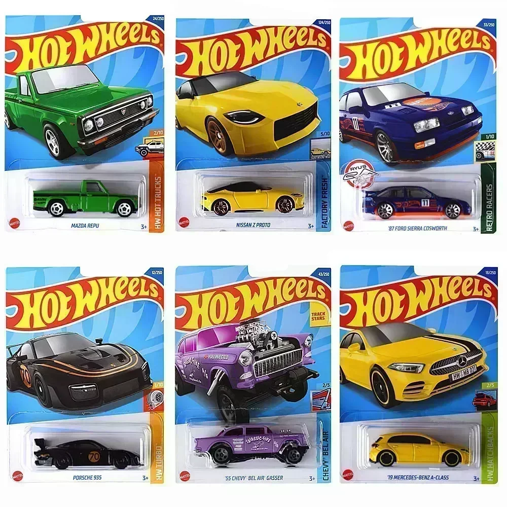 Lo último en coche de juguete de aleación Original Hot Wheels 1:64, modelo de coche de variedad deportiva Nissan, vehículo de carrera, carril,