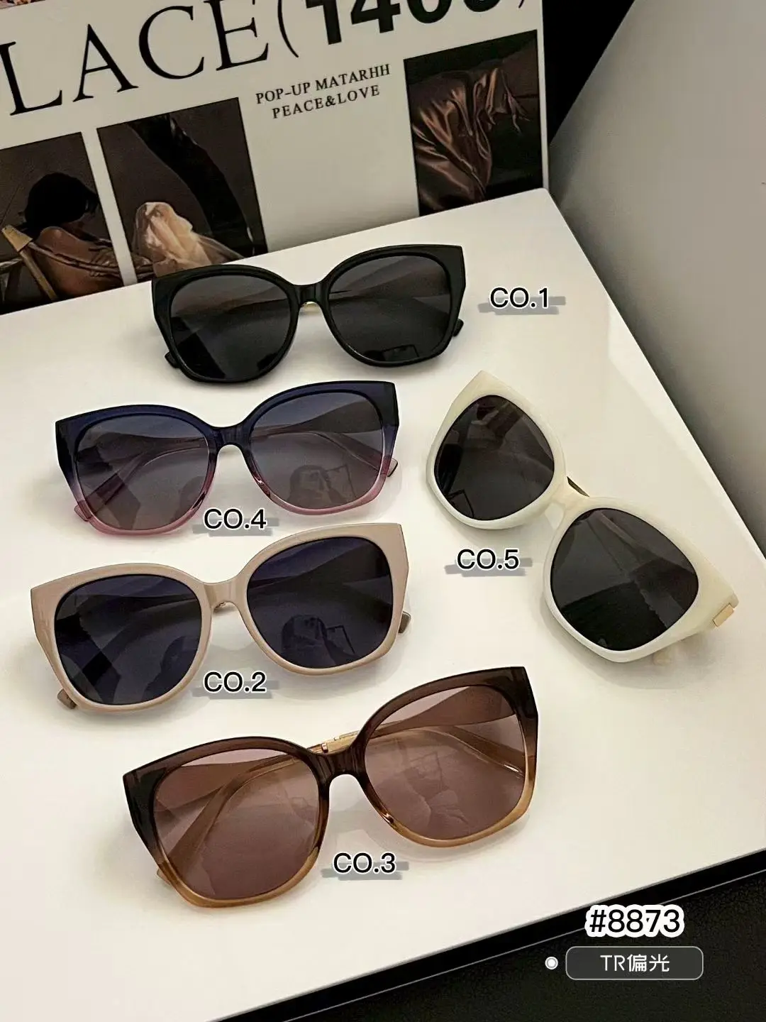 Cat Eye Polarized Sunglasses TR90 Lightweight UV400 Protection Shades 2026 Fashion Women's Sun Glasses for Streetwear & Driving view 6