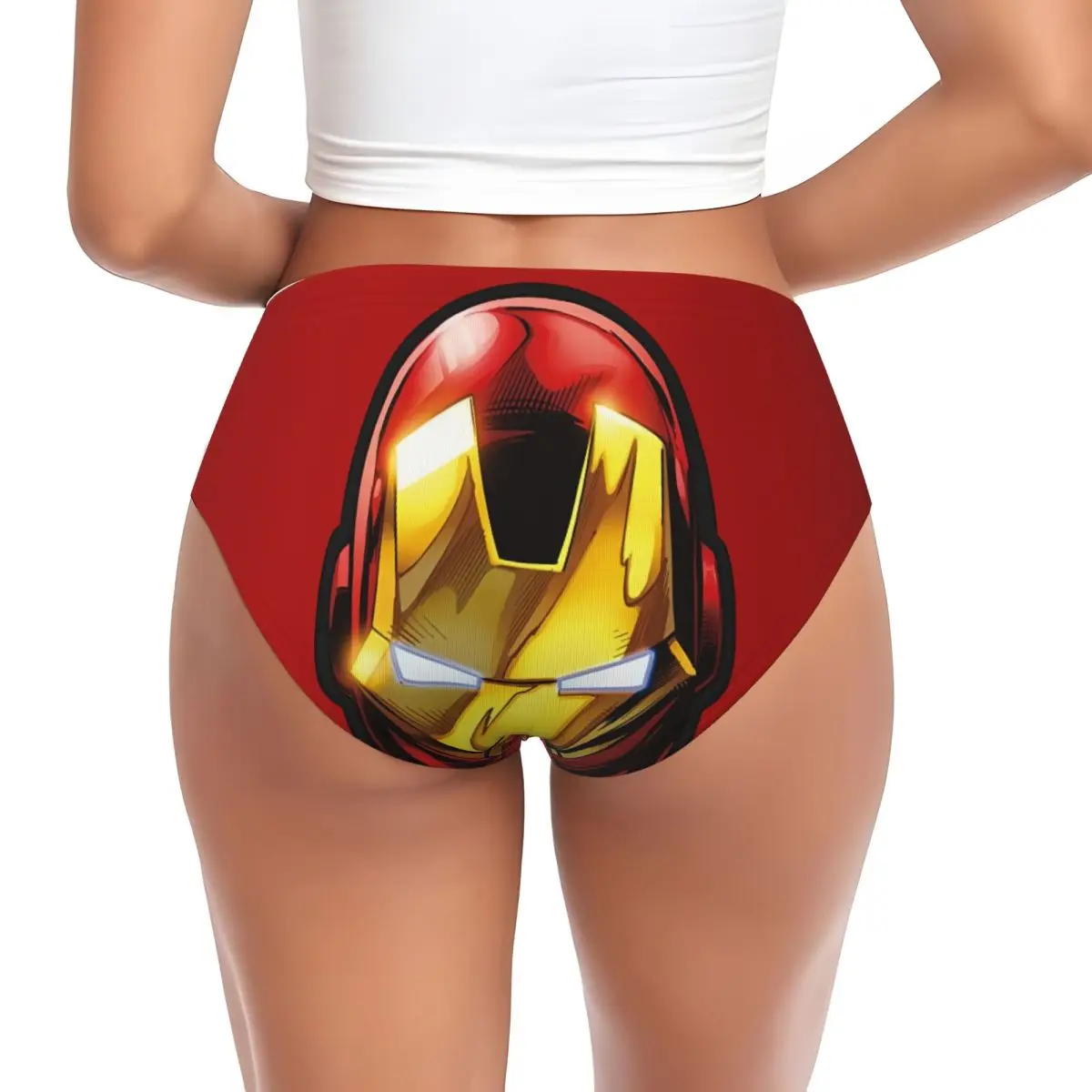 مخصص الرجل الحديدي Marvel Film سراويل داخلية قصيرة المرأة تمتد الملابس الداخلية