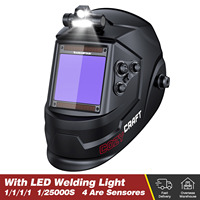 ARCCAPTAIN Welding Helmet Auto Darkening Solar Powered True Color Welding Hood 1/1/1/1 Welder Mask For MMA MIG TIG Cutting