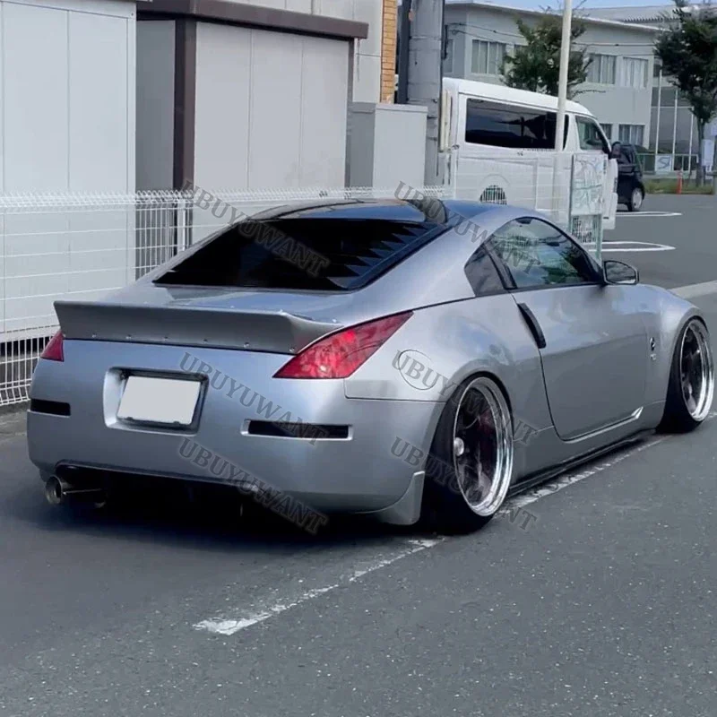 For Nissan 350Z Fairlady Z33 Rocket Bunny Style Car Styling High Quality ABS Unpainted Color Rear Spoiler Trunk Lip Wing 03--08