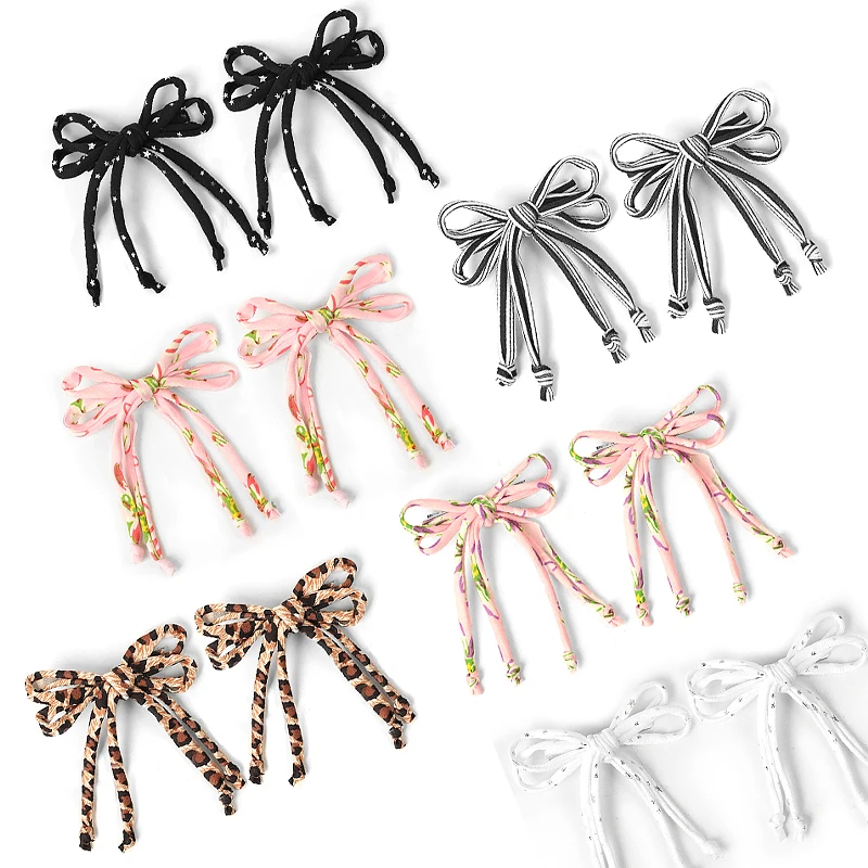 Fashion Weaving Cute Bows Hairpin For Children Girls Baby Headband Kids Elastic Headband Classic All-match Headwear Hair Acce