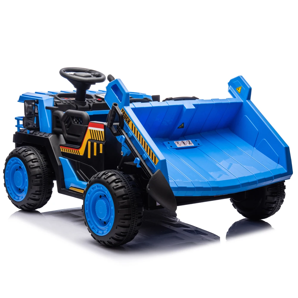 Coche eléctrico de 24V y 2 plazas para niños con Control remoto, Motor de 400W, cama con volquete electrónico, luces LED, Bluetooth, MP3, USB, juguete musical para niños