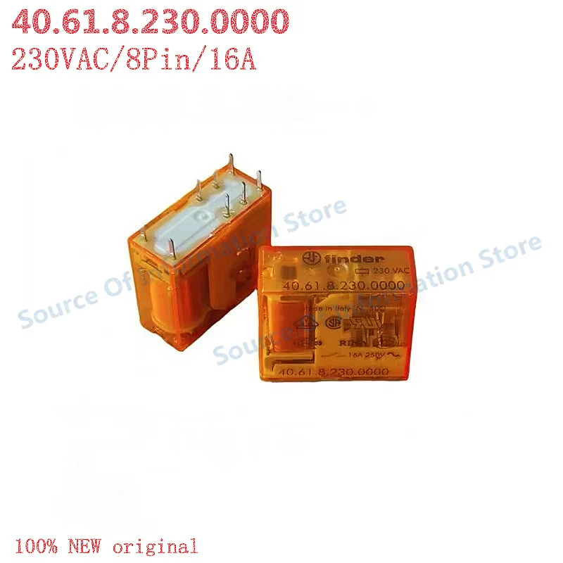 

40.61.8.230.0000 Finder Relay 230VAC 8-Pin 16A