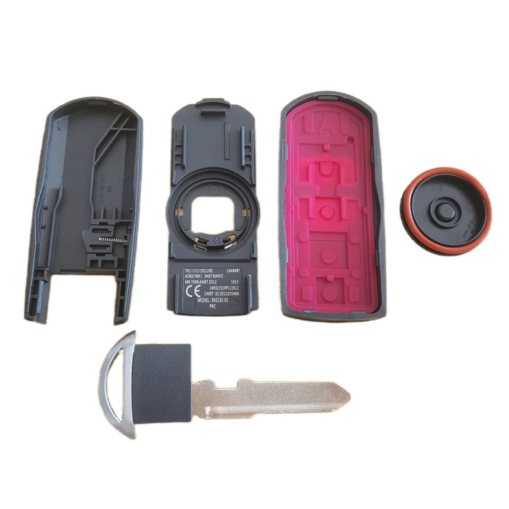 Car 2Buttons Replacement Remote Key Shell for Mazda M3 M6 CX-3 CX-5 Axela Atenza 2014- 2018 SKE13D-01 with Emergency Key No Logo