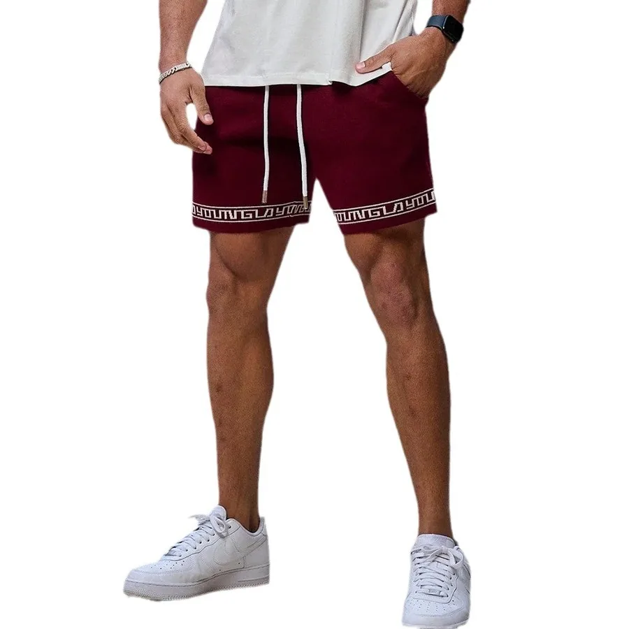 Außenhandel Männer kurze Knie Sport Shorts Männer Sommer Freizeit Laufen Fitness Hosen Europa und die Vereinigten Staaten Wind Quarte