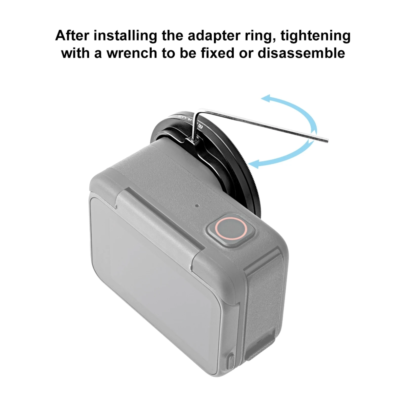 Dla Insta360 Ace Pro kamera 52MM Adapter do filtra rama obiektywu ze stopu pierścień aluminiowy 52MM soczewka UV soczewka ochronna obudowa