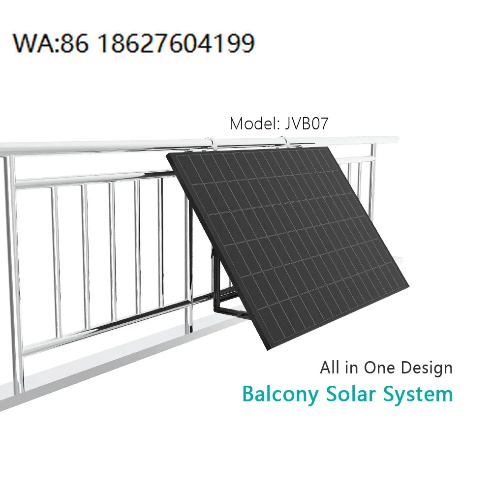 

800W All in One Balcony PV System, Full Black Mono Panels, Micro Inverter Ground Mount Bracket