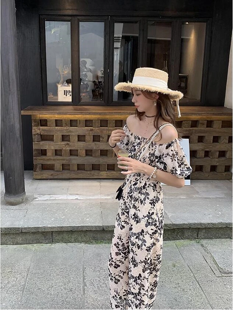 

new summer Fashion casual loose brand female women girls chiffon short sleeve jumpsuits