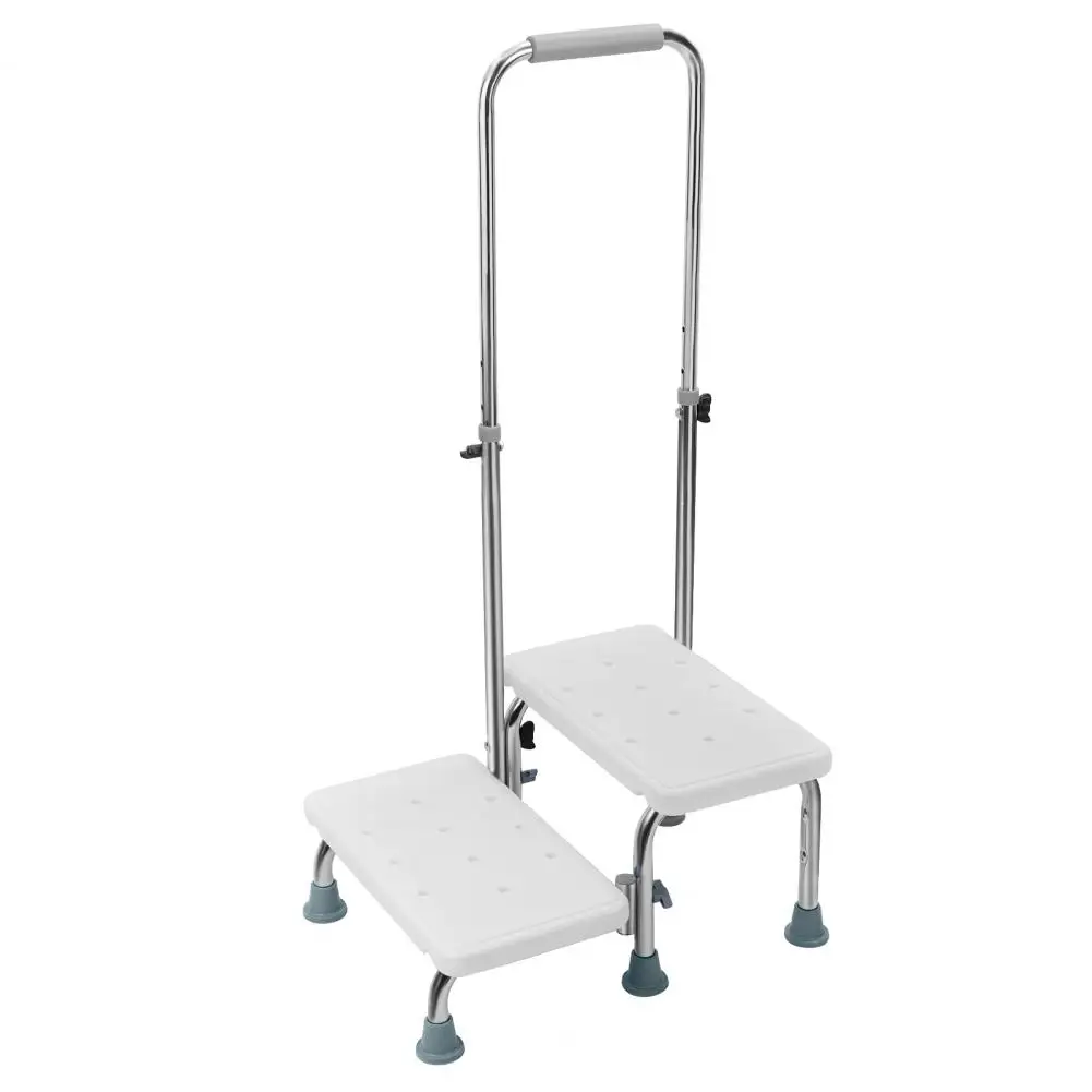 

High Beds Bedside Step Stool, Portable Elderly 2 Step Stool, Heavy Duty 2 Steps Foot Stool