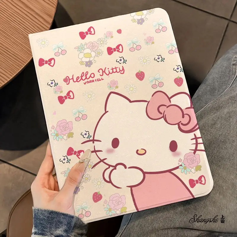 حافظة طاولة كاواي هالو كيتي لهاتف Redmi Pad Pro 12.1 SE 11 Xiaomi Pad 7 Pro 6SPro 5 5 Pro 12.4 غطاء كرتوني ذكي #1
