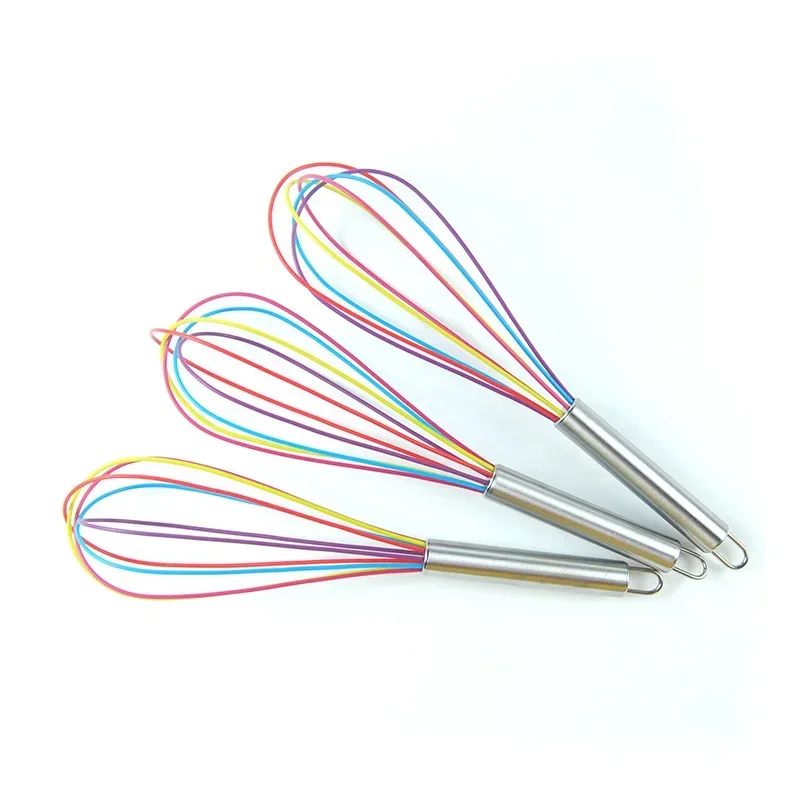 Stainless Steel Whisk Stirrer Mixing Mixer Egg Milk Beater Kitchen Baking Tool Egg Cream Blending Stirring Mixer