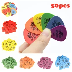 50pcs Dunlop Guitar Picks Electric Guitar Parts Picks Accessories 6 Kinds Thickness Picks