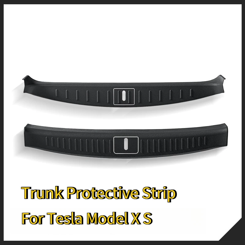 

Защитная накладка на порог багажника для Tesla Model X S, TPE-протектор, накладка на порог багажного отсека, защита от царапин, автозапчасти