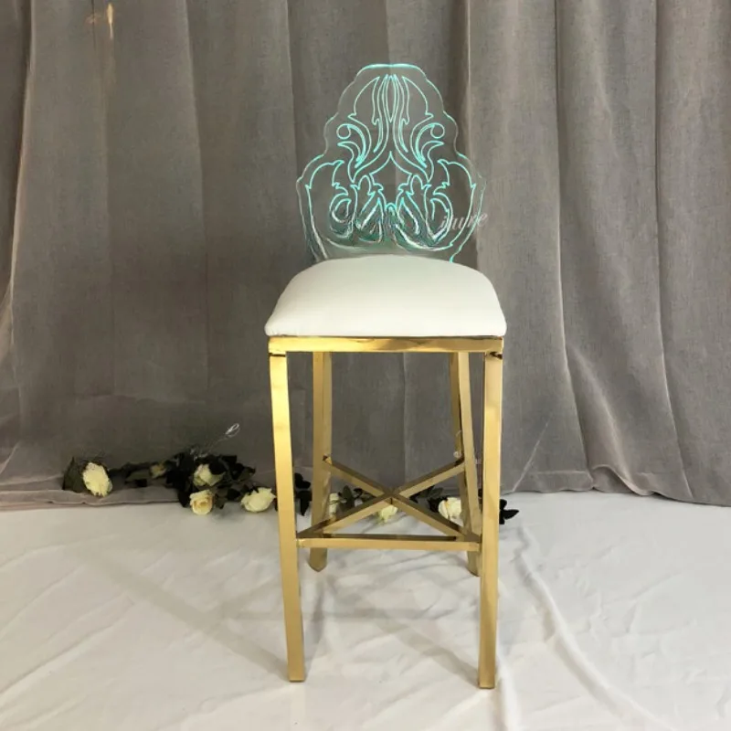 Counter Metal Gold High Stoo Luxury Bar Stools