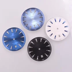 Green Luminous Watch Dial 33.5mm Fit NH35 Movement 6 o 'clock calendar Watch Parts