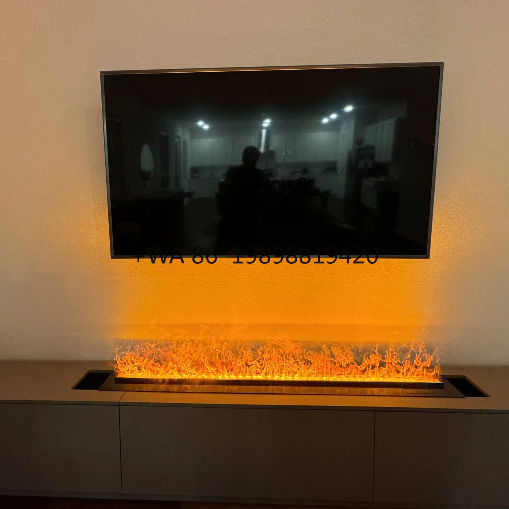 

Электрический камин-имитация с эффектом пламени, декоративный камин с дистанционным управлением для домашнего использования