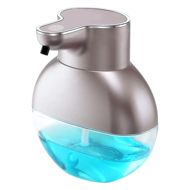 A68P-Automatic Soap Dispenser M8, Wall-Mounted No-Touch Infrared Foam Hand Wash Machine, USB Powered - White