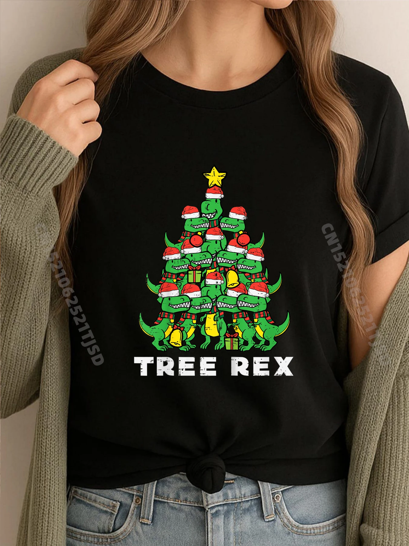 

Kids Tree Rex Dinosaurs Xmas Toddler Christmas Pajamas Graphic Tees Halloween Thanksgiving