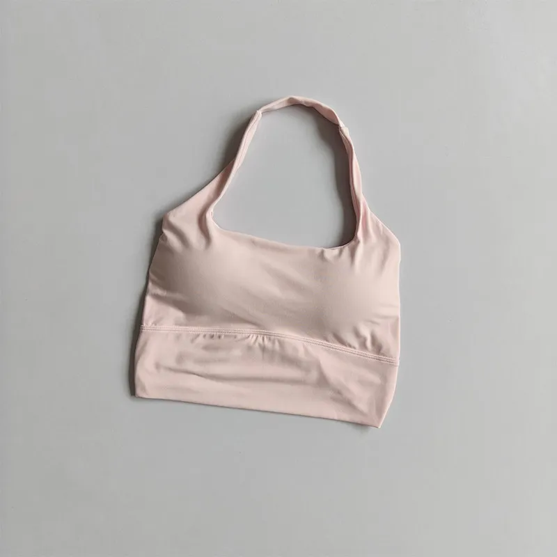 Neues Neckholder-Schönheitsrücken-Yoga-Top für Damen, Sommer, Ein-Körbchen, schnelltrocknend, Sport-Fitness-Top, Pilates-Sport-BH, Gym-Bekleidung – Detail 3