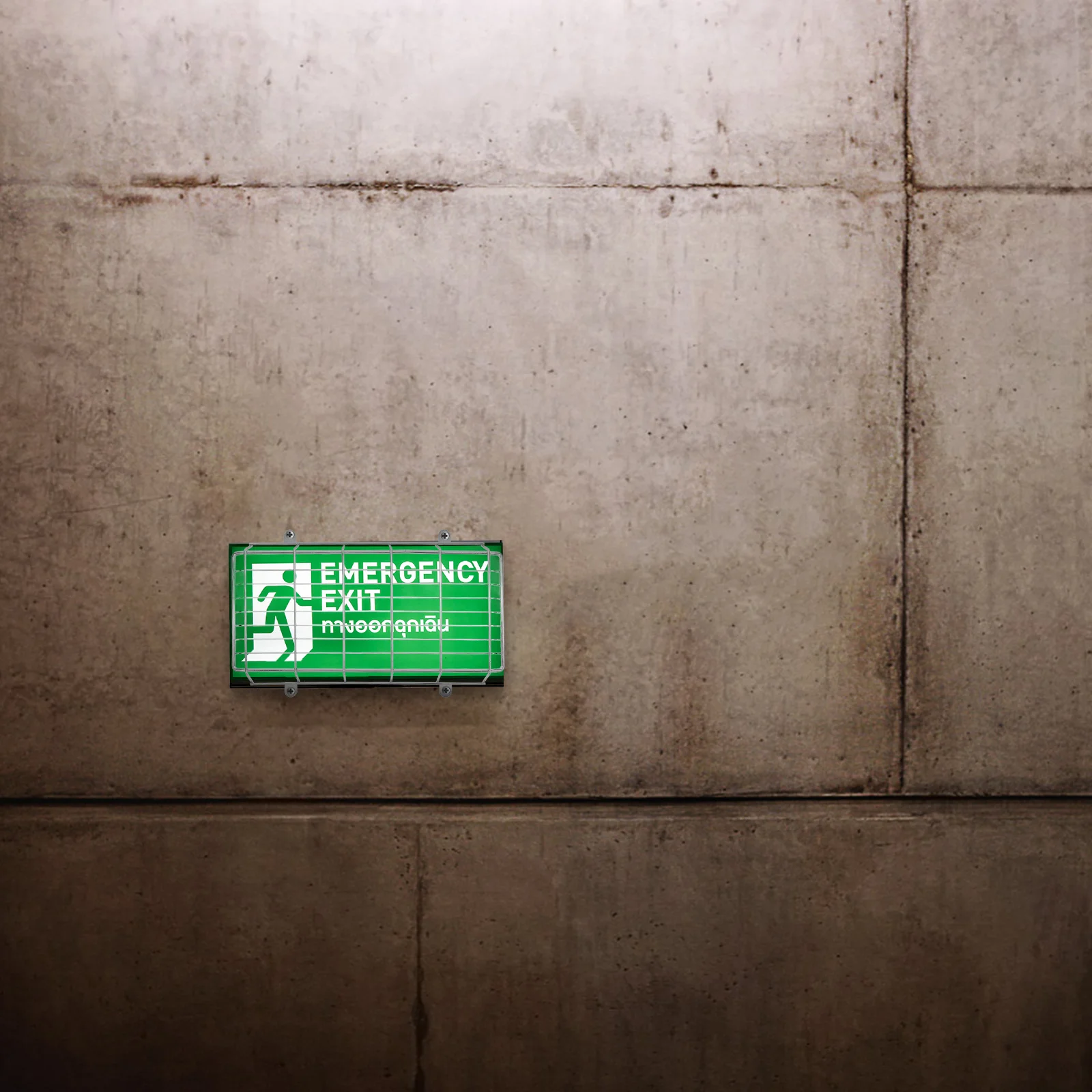 Emergency Light Wire Guard Welded Mesh Structure For Exit Sign Protection Durable Safety Cage Cover Malls Hotels Offices