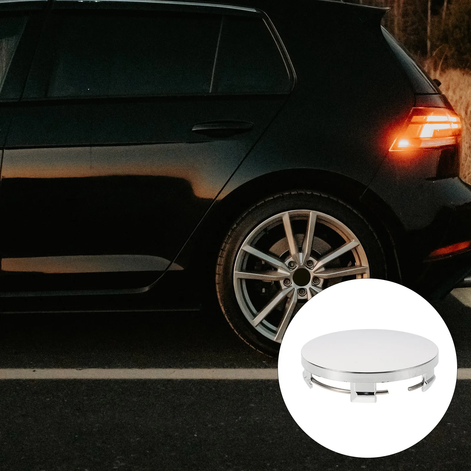 

4Pcs Car Wheel Center Hub Caps Metal Rim Covers Set Universal Automotive Wheel Hub Electroplating Caps Easy Install Accessories