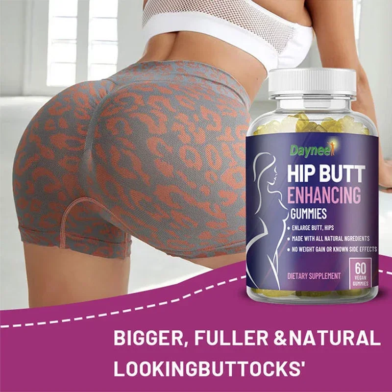 1 set of BBL breast enhancement gummies and hip lifting gummies with beautiful body curves as health food