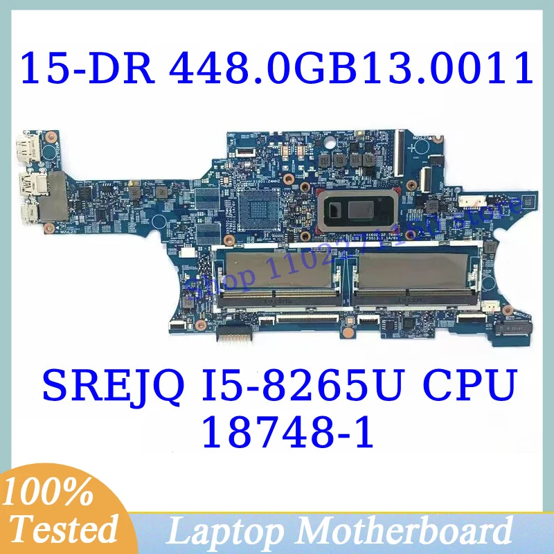 

448.0GB13.0011 для HP Envy X360 15-DR с SREJQ I5-8265U, материнская плата процессора 18748-1, материнская плата для ноутбука, 100% полностью протестирована, работает хорошо