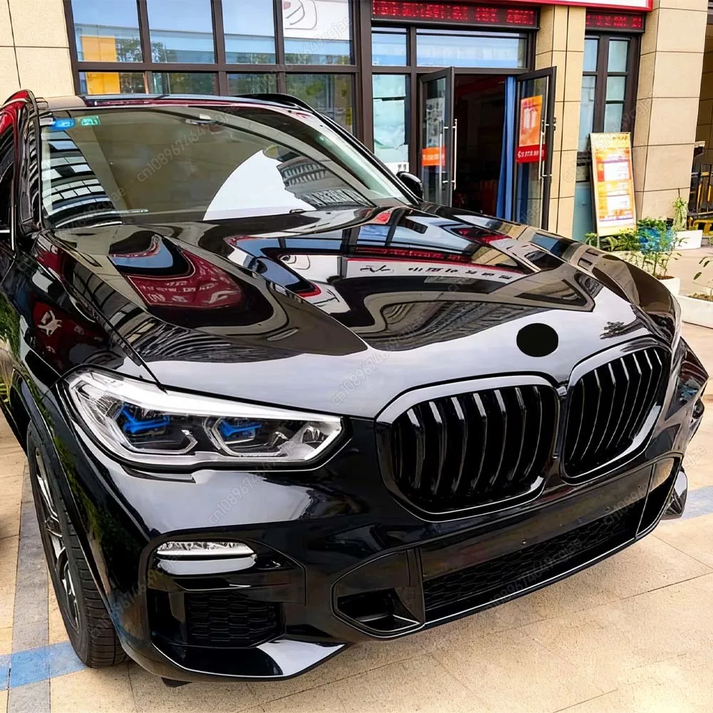 

Для BMW X5 G05 M50i M50d xDrive30d 40i 40d 45e Pre-LCI 2018-2023: Передняя решетка радиатора, одинарная линия, глянцевый черный цвет, гоночный стиль, тюнинг