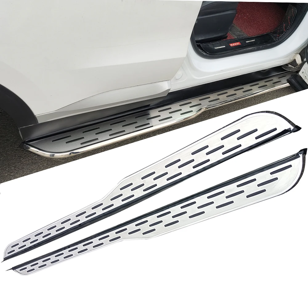 

2 шт. подходят для Chery C5 Omoda 5 2023-2025, педаль для подножки с боковой ступенькой (с кронштейнами), обновленный серебристый модный стиль