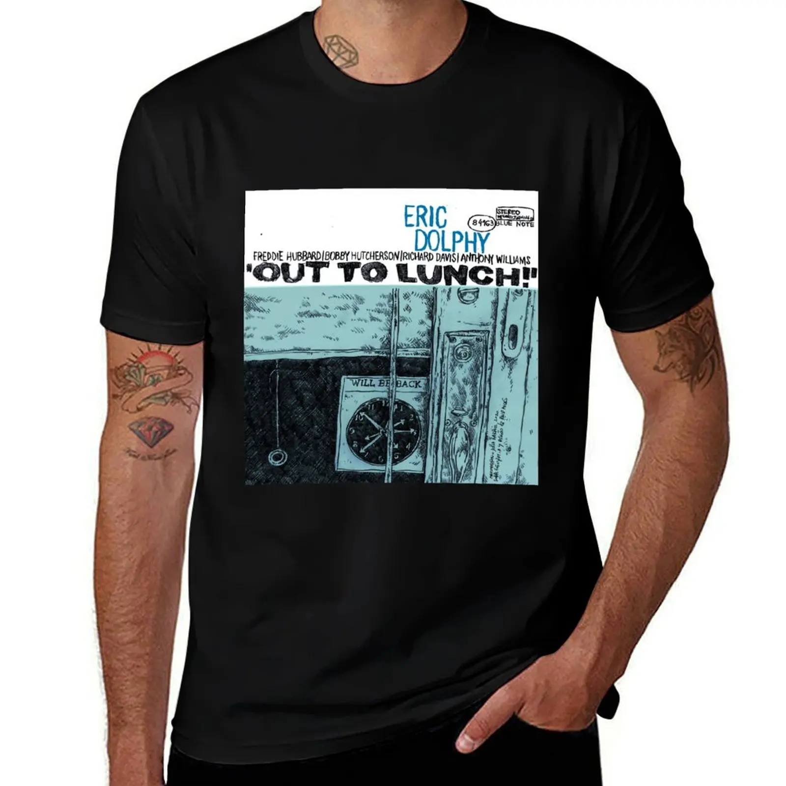 Eric Dolphy′s Out to Lunch! album cover redrawn by Maximiliano Lopez Barrios T-Shirt Classic Basic Casual T-Shirt