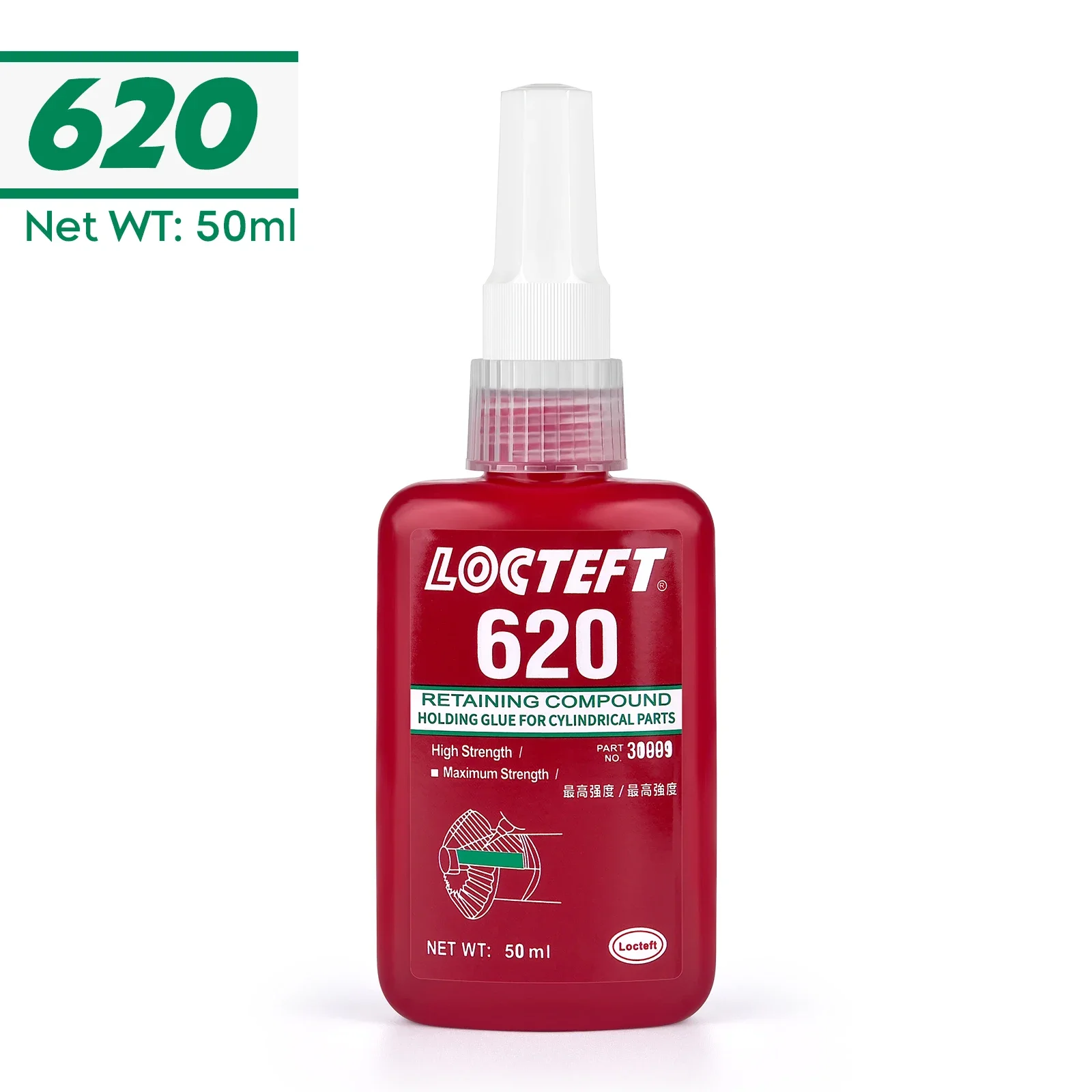 50 ml Schraubensicherung, Schraubenkleber, anaerober Schraubensicherung, Schraubenkleber, Anti-Lose-Gewindesicherungsmittel, anaerober Klebstoff, Dichtungsmasse