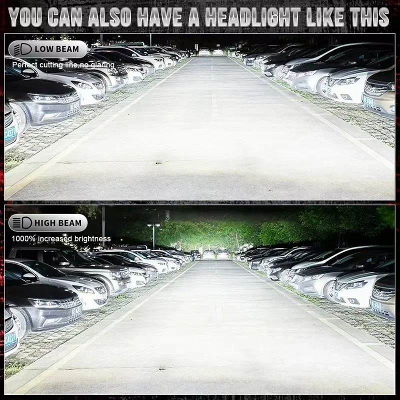 JUZIXING 3000W 3500000LM High Power H7 Headlight Lamp Canbus  6500K Led Super HB4 H11 H4 H1 9012 HB3 9005 9006 H8 Auto Headlamp