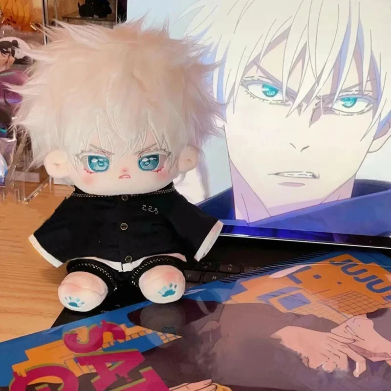 Anime Gintama Sakata Gintoki Soft Plush Change Clothes Dolls Cartoon Gintama Sakata Gintoki Cosplaies Stuffed Plush Cotton Doll