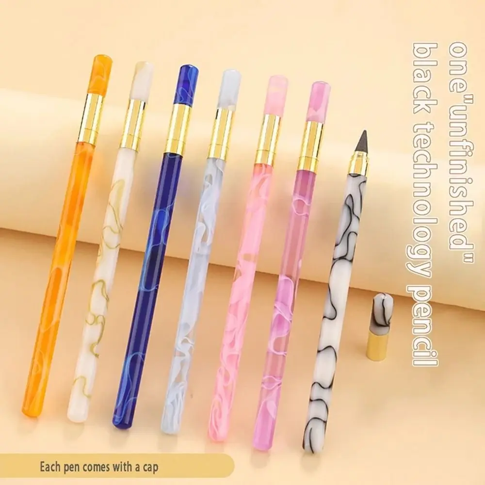 Technology Unlimited Writing Pencil Fog Rod HB 0.5mm Eternal Pen Acrylic Writing Pen Mechanical Pencil Children