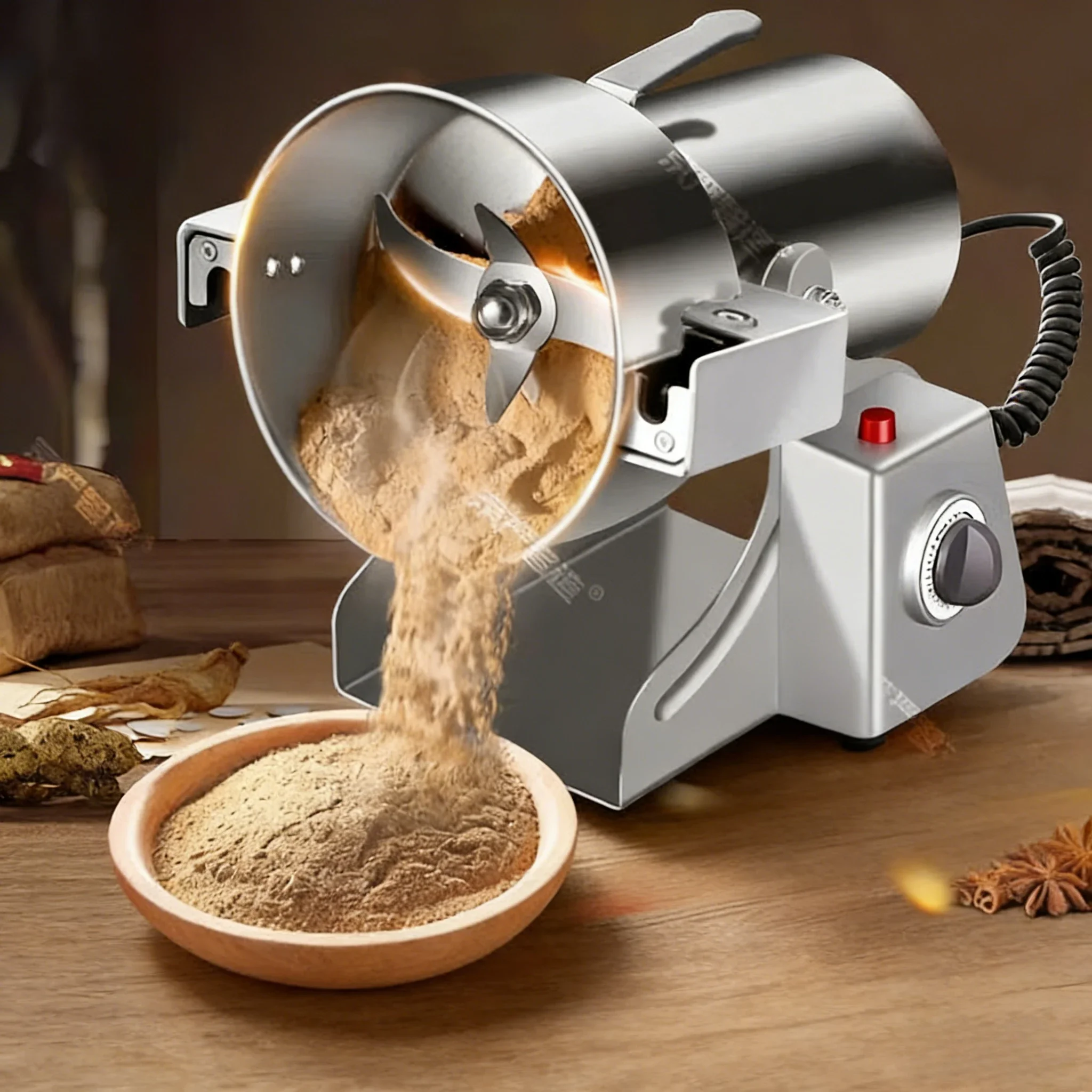 Commercial Traditional Chinese Medicine Grinder Ultrafine Electric Crusher for Grain and Herbs