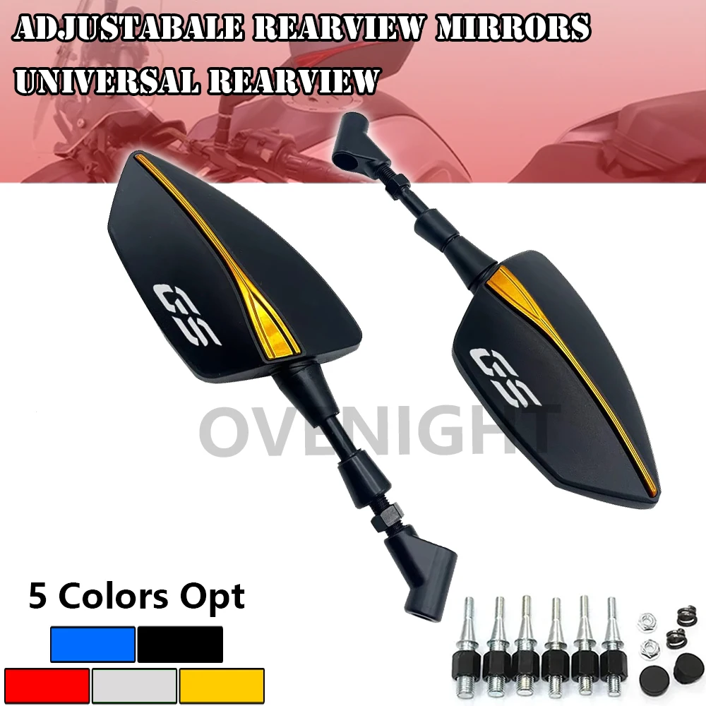 For BMW R1200GS R1250GS Adventure F750GS F650GS F800GS F850GS LC ADV Motorcycle Adjustabale Side Rearview Mirrors Universal