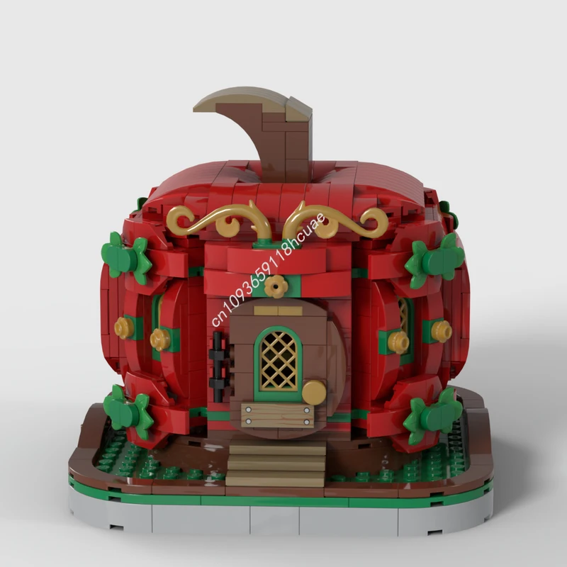 

851 шт. MOC Apple House Строительные блоки Рождественский подарок Набор STEM для раннего обучения идеально подходит для начинающих