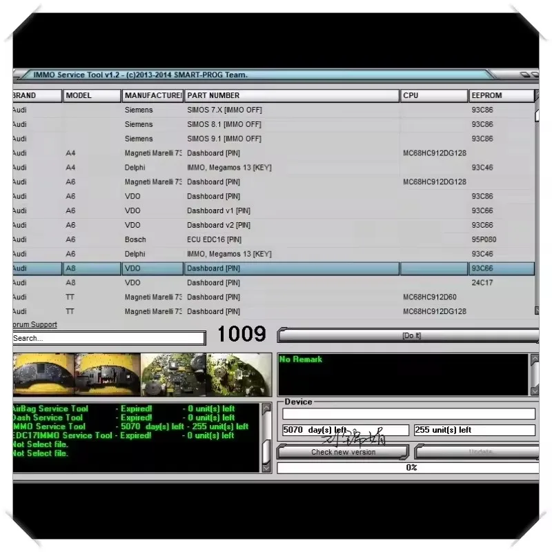 

Bestseller EDC IMMO SERVICE TOOL V1.2 Oprogramowanie do naprawy samochodów PIN CODE Immo Off CALCULATOR BSI VDO DASHBOARD 2017